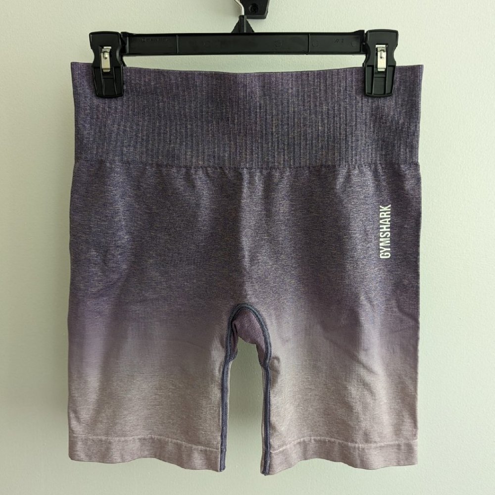 Gymshark Adapt Ombre Seamless Shorts in Light Purple Marl/Purple Size Large NWT